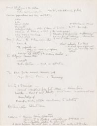 Document in Guerlac's longhand that starts with "present situation + problem"