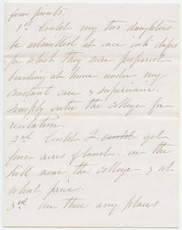 Letter from Elizabeth Cady Stanton to Ezra Cornell, page 2