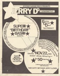 Ecstasy Garage Disco, Nov. 22, 1980