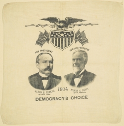Parker-Davis Democracy's Choice Portrait Textile, 1904