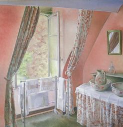 Sous les Toits (Pink Bedroom), Chateau du Lys, France