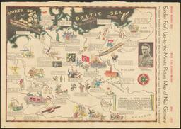 Sunday Post's Up-to-the-Minute Picture Map of Nazi Germany. Germany in the Throes of Change.