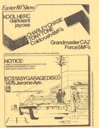 Ecstasty Garage Disco, Apr. 06, 1980
