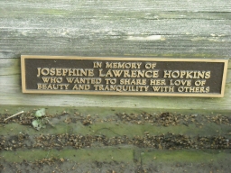 Josephine Lawrence Hopkins Plaque