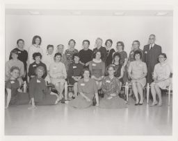 Group photo of Sigma Delta Epsilon members at 45th Anniversary.
