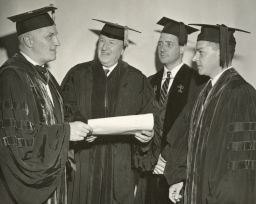Commencement, 1958, honorary doctor of law degree recipients