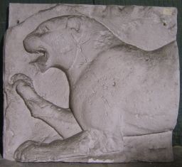Leopard relief from Building G at Xanthos (left half)