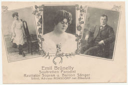 Emil Brunelly - Soubretten parodist, rezitator sopran u bariton sanger