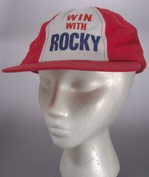 Rockefeller Win With Rocky Baseball Cap, ca. 1960