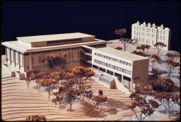 Malott Hall Addition, Cornell University Campus 01, Model - View from above