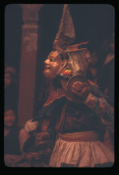 Mukhundo lagai nach prastuti (मुखुण्डो लगाई नाच प्रस्तुति / performing masked dancing rituals)