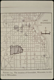 Location map of Greendale, Wisconsin (Greendale, Wisconsin, USA)
