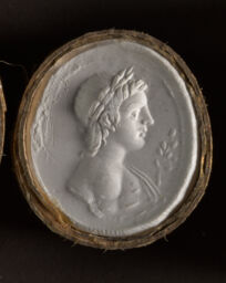 Bust of Apollo with a Crown of Laurel on His Head and a Laurel Branch in His Head