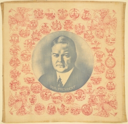 Hoover Our President Portrait Handkerchief