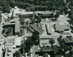 Aerial view of the engineering quad