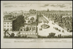 Veduta del Giardino dell'Eccellentissimo Signor Principe Ludovisi [Villa Ludovisi] (from Falda, Gardens of Rome)
