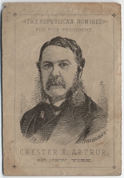 Arthur Portrait Advertising Card, ca. 1880