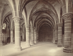 Mont Saint-Michel Abbey. The Marvel. Chevaliers' Hall (Interior)      