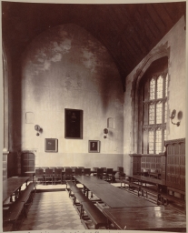 Cambridge. Christ's College, Dining Hall (Interior)      