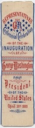 Washington Inaugural Centennial Ribbon, 1889