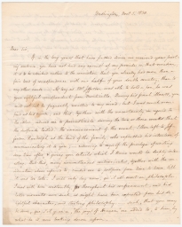 Letter from Nicholas Phillip Trist to Lafayette, November 5th 1830