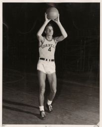 Robert Wells Gale '48 as CU varsity basketball player