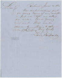 Letter from a Slave Auctioneer (Davis and Deupree)--re: seeks consignments of slaves