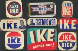 Eisenhower-Nixon Bumper Stickers, 1952