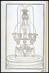 [Fountain of the Three Graces] (from Hypnerotomachia Poliphili)