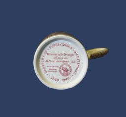Wedgwood china (University of Pennsylvania Bicentennial, 1940), demitasse cup, bottom