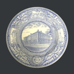 Wedgwood china (University of Pennsylvania), 1929, plate depicting Law School