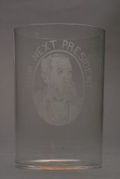 Benjamin Harrison Our Next President Drinking Glass, ca. 1888