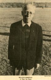 Willis Nelson Cummings (1894-1991), D.D.S. 1919, wearing his Penn letter sweater