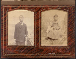 Photographs of man and a young girl