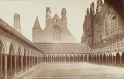 Mont Saint-Michel Abbey. The Marvel. Cloisters 