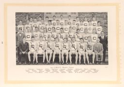 1922 Varsity Track Team yearbook photo.