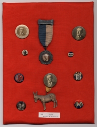 Wilson-Marshall Campaign and Inaugural Buttons and Badges, ca. 1912-1913