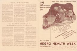 National Negro Health Week Brochure