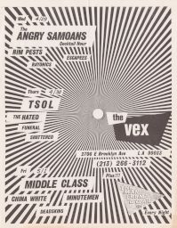 The Vex, 1981 April 29 to 1981 May 01
