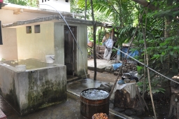 Cistern and latrine
