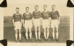Track (men's), 1922 Penn relay team sent to London to compete against Oxford and Cambridge Universities, group photograph
