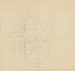Preliminary design plan for the gardens for Mrs. Richard Neff in Houston, Texas