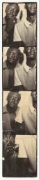 Photobooth strip featuring two men
