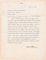 Rubin Saltzman to Centralny Komitet Zydow Polskich Regarding Money for Jewish Children's Home, March 1946 (cable)