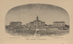 Sketch of Cornell University from 1872-1873 Cornellian
