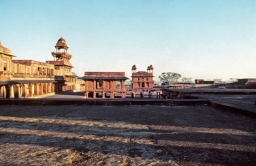 Anup Talao (Foreground), Harem Wall, Panch Mahal, Abdar Khana