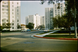 Wide tower apartments (Park La Brea, Los Angeles, California, USA)