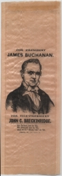 Buchanan-Breckinridge Portrait Campaign Ribbon, ca. 1856
