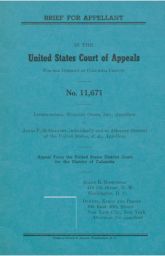 United States Court of Appeals for the District of Columbia Circuit, Brief for Appellant International Workers Order v. James P. McGranery