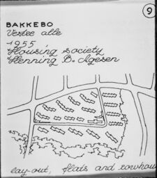 Layout plan for the Bakkebo development (Bakkebo, Aalborg, DK)